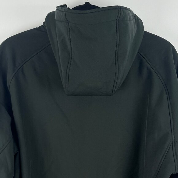 Kirkland Signature Windbreaker Jacket Size L Black Long Sleeve Hooded Lined - Picture 7 of 9